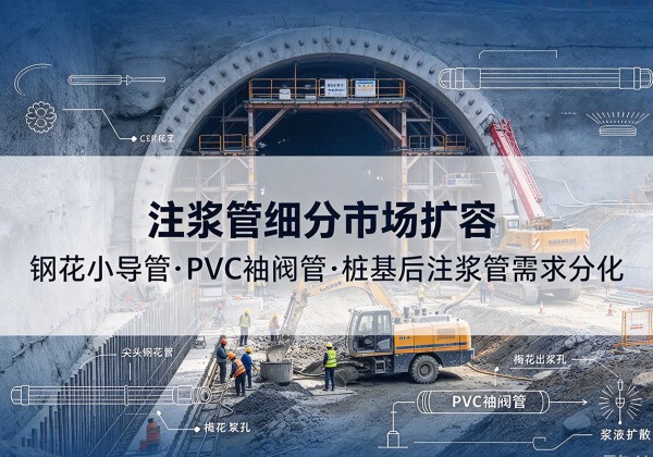 东台注浆管细分市场扩容，隧道钢花小导管、PVC 袖阀管、桩基后注浆管需求分化